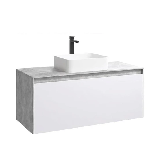 Корпус тумбы под раковину Aqwella 5 stars Mobi 120 бетон светлый