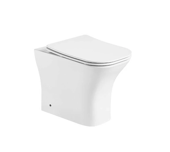 Приставной унитаз Ceruttispa Vettore F CT7841 34*52 безободковый с крышкой-сиденьем микролифт Slim