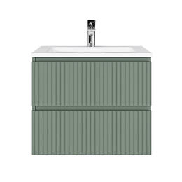 Тумба с раковиной Raval Coste 60 подвесная зеленая