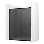 Душевая дверь в нишу Ambassador Forsa 17022220ABB 140*200 L/R черная матовая без поддона Душевая дверь в нишу Ambassador Forsa 17022220ABB 140*200 L/R черная матовая без поддона