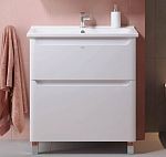 Тумба под раковину Alavann Lana 80 белый глянец