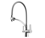 Смеситель Sancos Eri SC4001CH для кухни с функцией подключения фильтра хром/серый