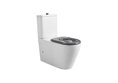 Унитаз-компакт Aquatek для людей с ограниченными возможностями AQ2213-00 38,5*80 безободковый, сиденье дюропласт