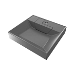 Раковина Uperwood Top 60*55 серая матовая для установки над стиральной машиной с кронштейнами