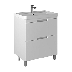 Тумба с раковиной Briz Маре 70 белый глянец