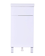 Тумба с раковиной Orange Мини Mini2-40TUW+Ra 40 R напольная белый глянец